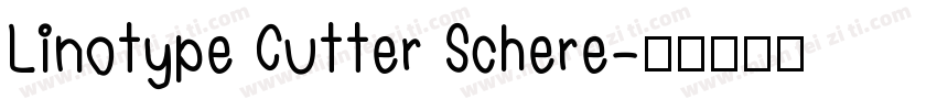 Linotype Cutter Schere字体转换